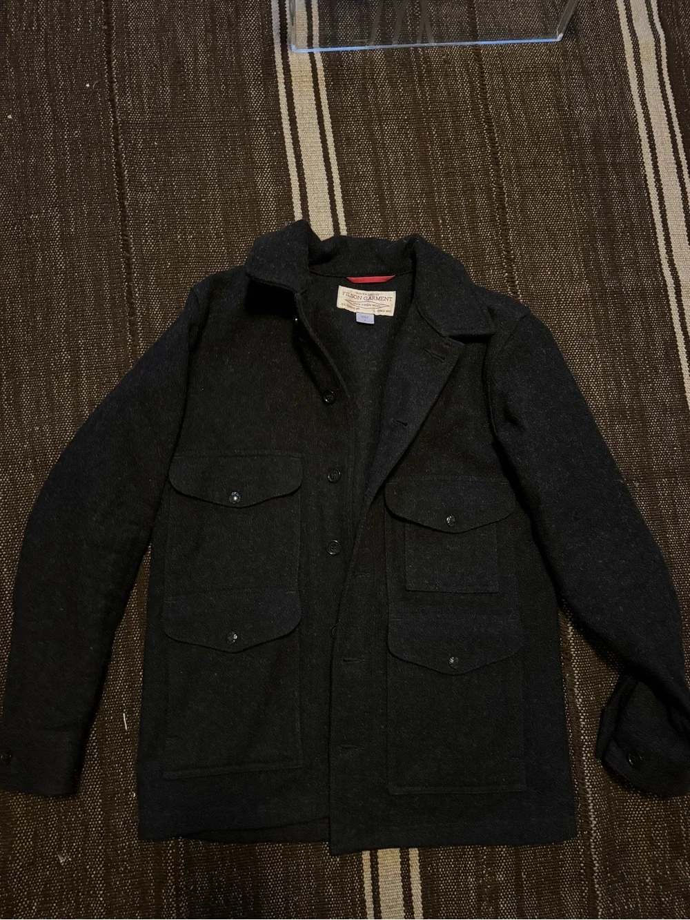 Filson Charcoal Wool Field Jacket